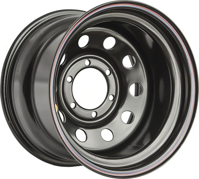 Колёсный диск OFF-ROAD Wheels стальной черный 6x139,7 10xR16 d110 ET-44 для Nissan Datsun D22 1997-2002. Артикул 1610-63910BL-44