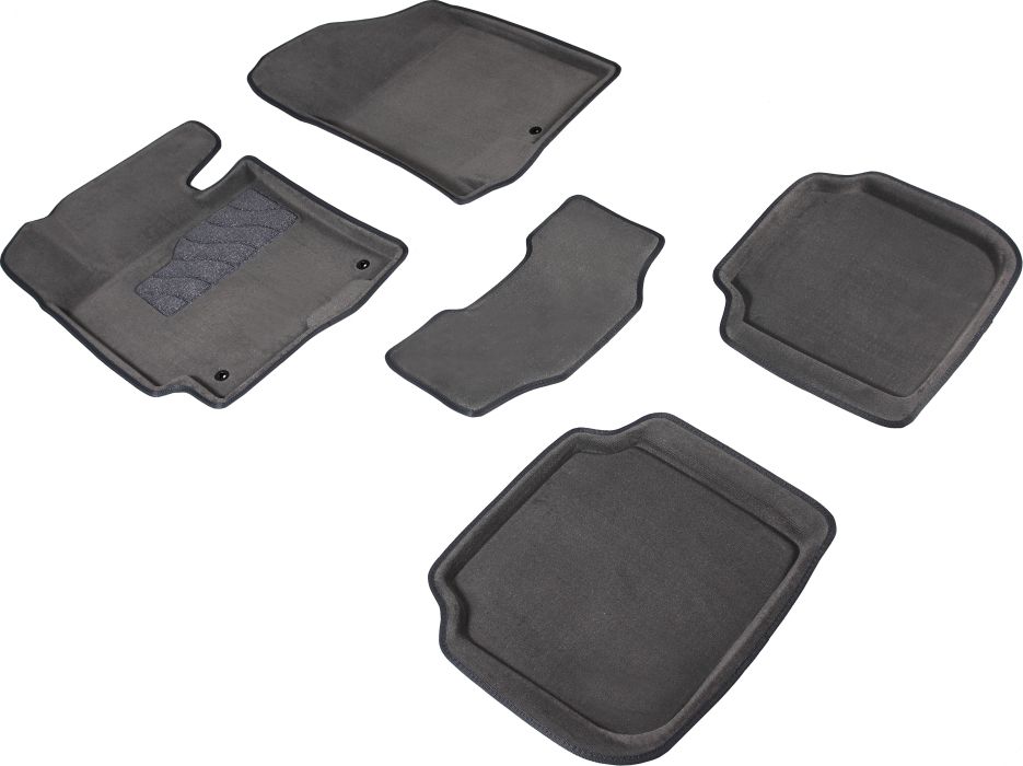 Коврики Seintex 3D ворсовые для салона Kia Cerato III 2013-2018 СЕРЫЕ. Артикул 91105