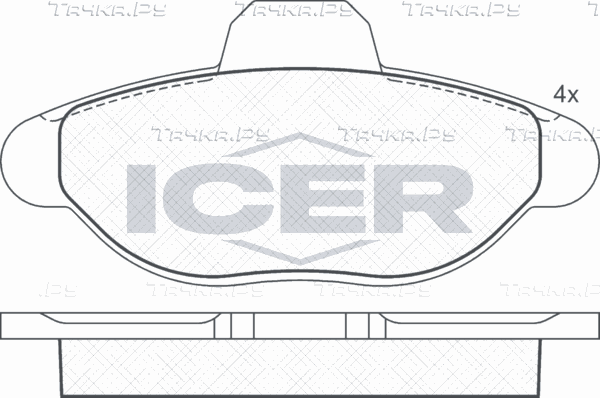 Тормозные колодки Icer. Артикул 180923