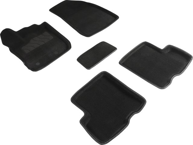 Коврики 3D Seintex для салона Renault Duster II 4WD 2021-2026 ЧЕРНЫЕ. Артикул 96148