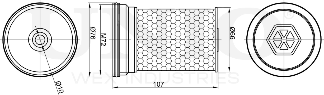 Фильтр топливный (Unio). Артикул FLT-50005