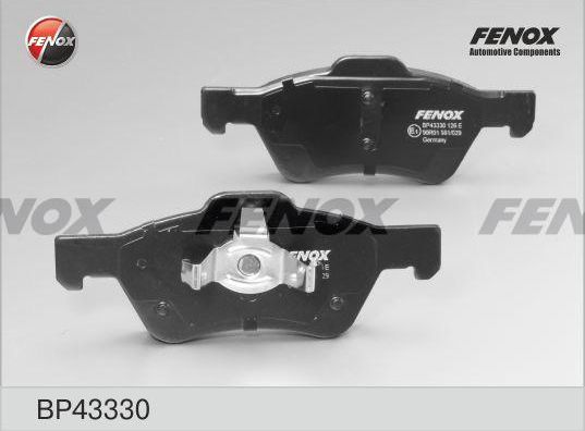Тормозные колодки Fenox. Артикул BP43330