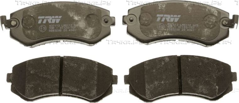 Тормозные колодки TRW COTEC передние для Nissan Sunny N14 1990-1995. Артикул GDB3208