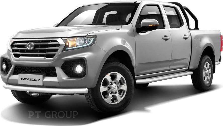 Пороги PT Group труба d63 с площадкой для Great Wall Wingle 7 2020-2026. Артикул GWW220301