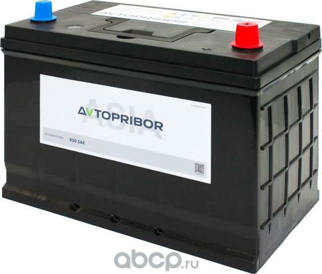 Аккумуляторная батарея 12V 105Ah (0) ASIA 850A 305x171x205 (Автоприбор). Артикул B10502AVT