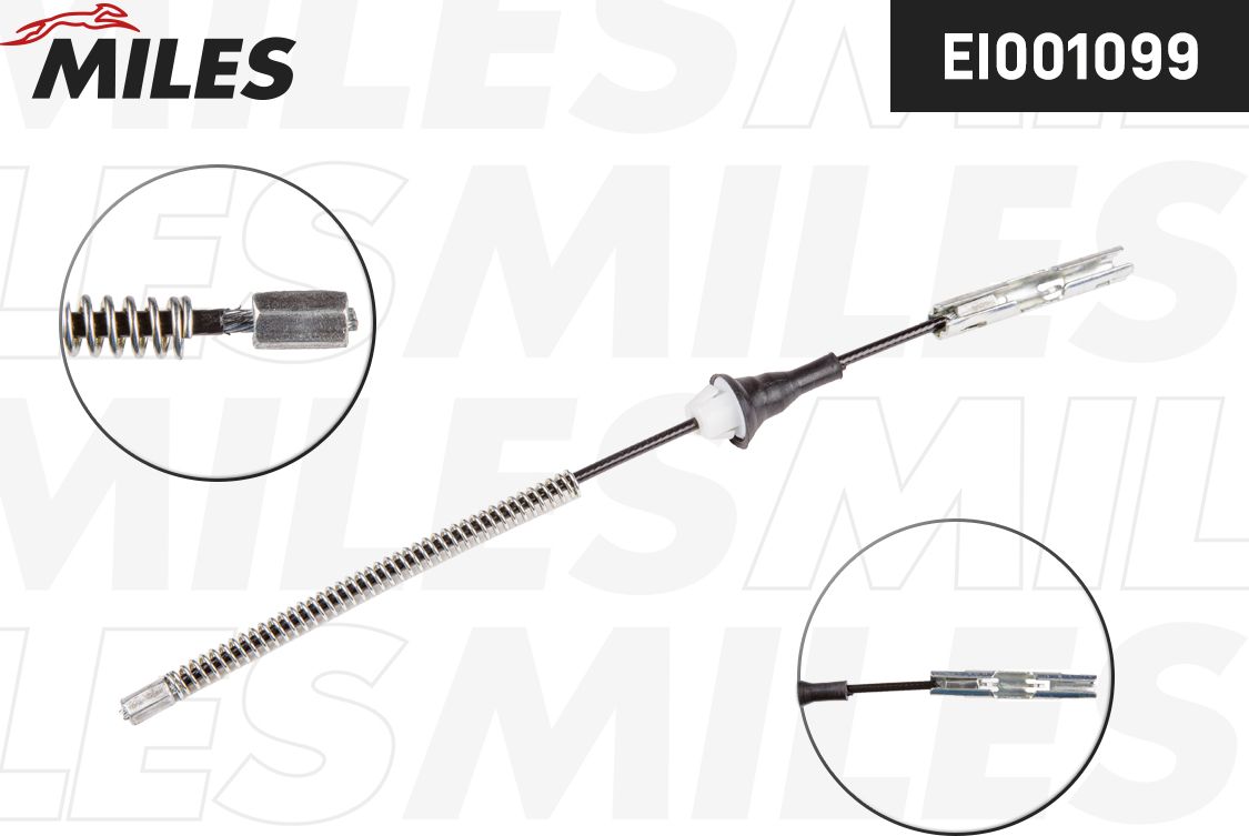 Трос ручника (тросик ручного тормоза) Miles. Артикул EI001099