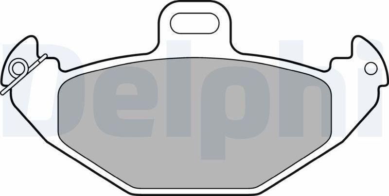 Тормозные колодки Delphi (Low-Metallic). Артикул LP1252
