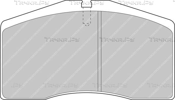 Тормозные колодки FERODO RACING DS2500 для Porsche 911 IV (993) 1995-1997. Артикул FCP891H