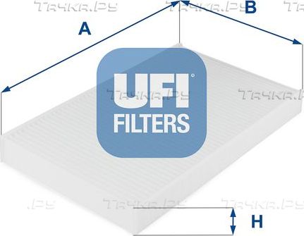 Салонный фильтр UFI для Citroen C4 II 2006-2026. Артикул 53.038.00