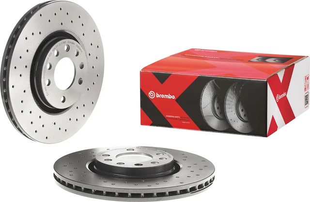 Тормозной диск Brembo XTRA передний для Saab 9-3 I 1998-2003. Артикул 09.9369.1X