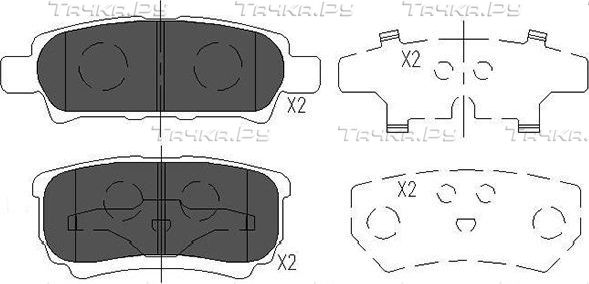 Тормозные колодки Kavo Parts. Артикул KBP-5518