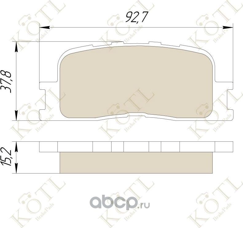 Колодки тормозные дисковые задние к-т TOYOTA CAMRY (_V30_) 2.4/3.0 01>04/HIGHLAN (Kotl) Kotl. Артикул 3374kt
