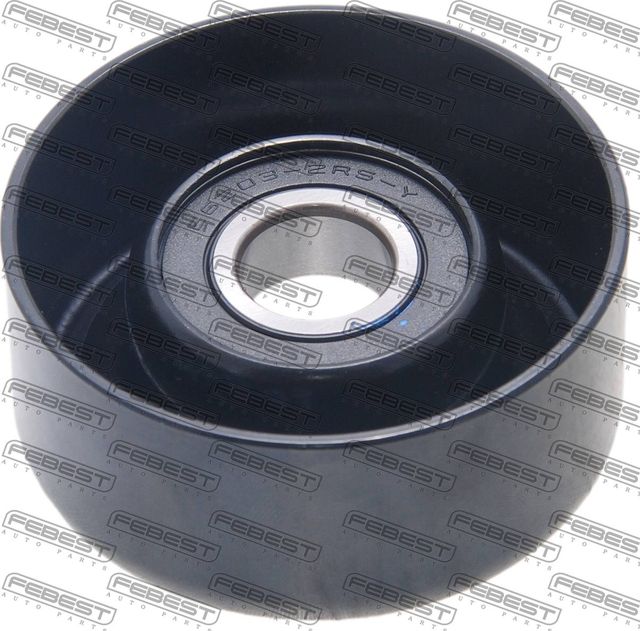 Натяжной ролик (натяжитель) приводного поликлинового ремня Febest. Артикул 1087-CAP