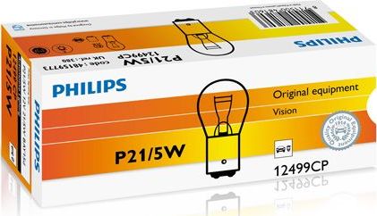 P21/5W 12V-21/5W (BAY15d) Philips. Артикул 12499CP
