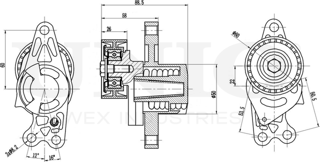 Натяжитель/демпфер ремня (Unio). Артикул TNS-10287