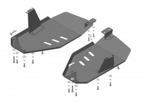 Защита Мотодор для топливного бака Land Rover Discovery Sport 2015-2019. Артикул 13221