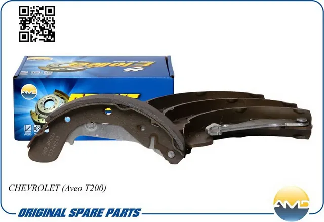 Колодки тормозные CHEVROLET Aveo (03-) задние барабанные (4шт.) AMD AMD. Артикул AMDBF225