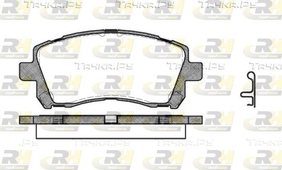 Тормозные колодки RoadHouse передние для Subaru Outback III 2003-2009. Артикул 2655.02