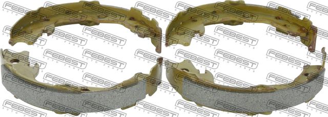 Тормозные колодки (стояночная тормозная система) Febest задние для Nissan Juke I 2010-2019. Артикул 0202-T31R