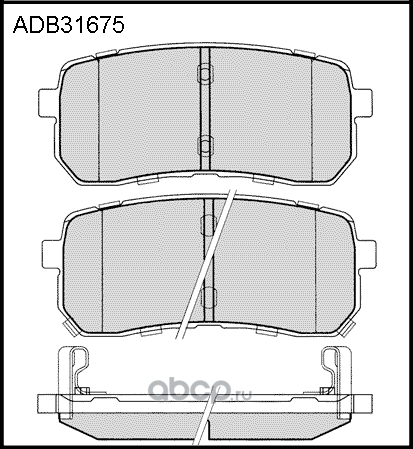 Колодки тормозные (Allied Nippon) Allied Nippon. Артикул ADB31675