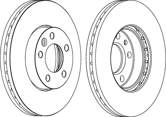 Тормозной диск Ferodo PREMIER Coat+ disc. Артикул DDF1253C-1