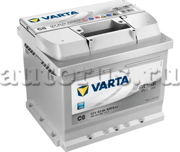 АКБ 52Ah 520A 207x175x175 о.п. (-+) SILVER DYNAMIC (Varta) Varta. Артикул 552401052