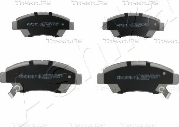Тормозные колодки ASHIKA передние для Honda CR-X III 1992-1998. Артикул 50-04-435