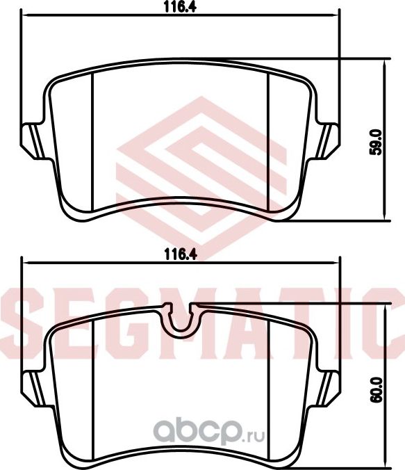 Колодка торм диск зад (Segmatic). Артикул SGBP2764