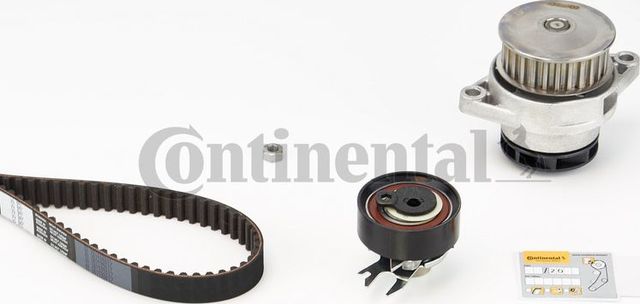 Помпа (водяной насос) с комплектом ремня ГРМ ContiTech для SEAT Cordoba I 1993-2002. Артикул CT847WP1