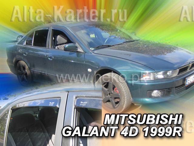 Дефлекторы Heko для окон Mitsubishi Galant VIII седан 1996-2003. Артикул 23366
