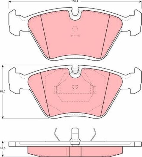 Тормозные колодки TRW. Артикул GDB1355