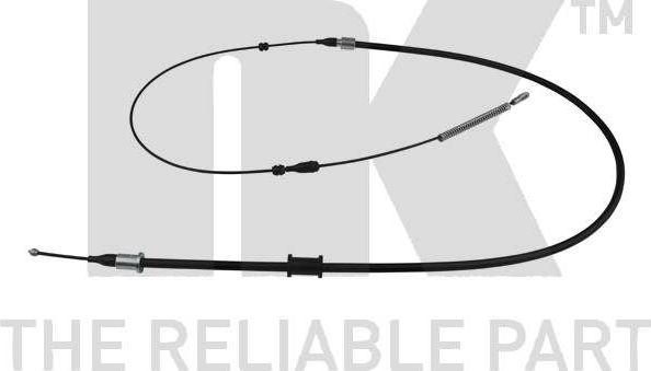 Трос ручника (тросик ручного тормоза) NK задний правый для Opel Vectra A 1988-1995. Артикул 903674
