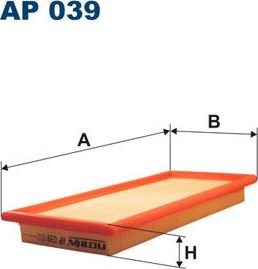 Воздушный фильтр Filtron для Innocenti Elba 1991-1996. Артикул AP 043