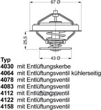 ТЕРМОСТАТ (Wahler). Артикул 407887D