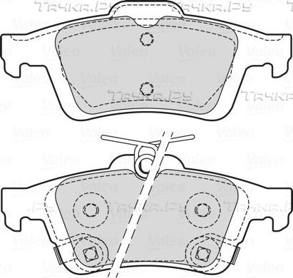 Тормозные колодки Valeo. Артикул 601709
