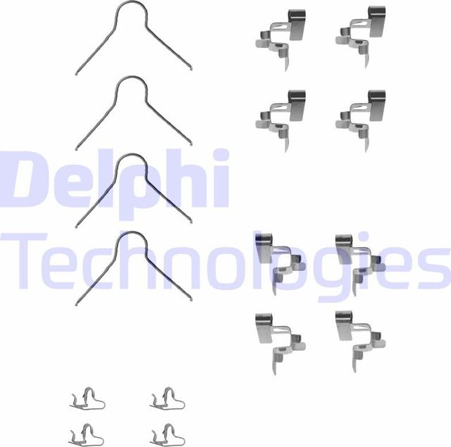 ПЛАСТИНЫ НАПРАВЛЯЮЩИЕ ТОРМ КОЛОДОК Delphi. Артикул LX0062