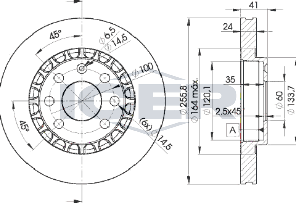 Тормозной диск Icer для ЗАЗ Lanos 2004-2017. Артикул 78BD9042-2