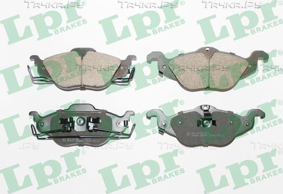 Тормозные колодки LPR передние для Chevrolet Corsa 1994-2002. Артикул 05P698