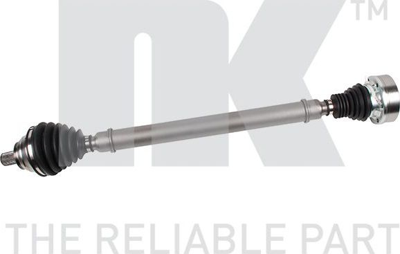 Полуось (привод в сборе, приводной вал) NK передняя правая для Volkswagen Golf VII 2012-2026. Артикул 5047202