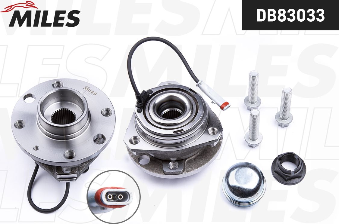 Ступица колеса с интегрированным подшипником Miles. Артикул DB83033