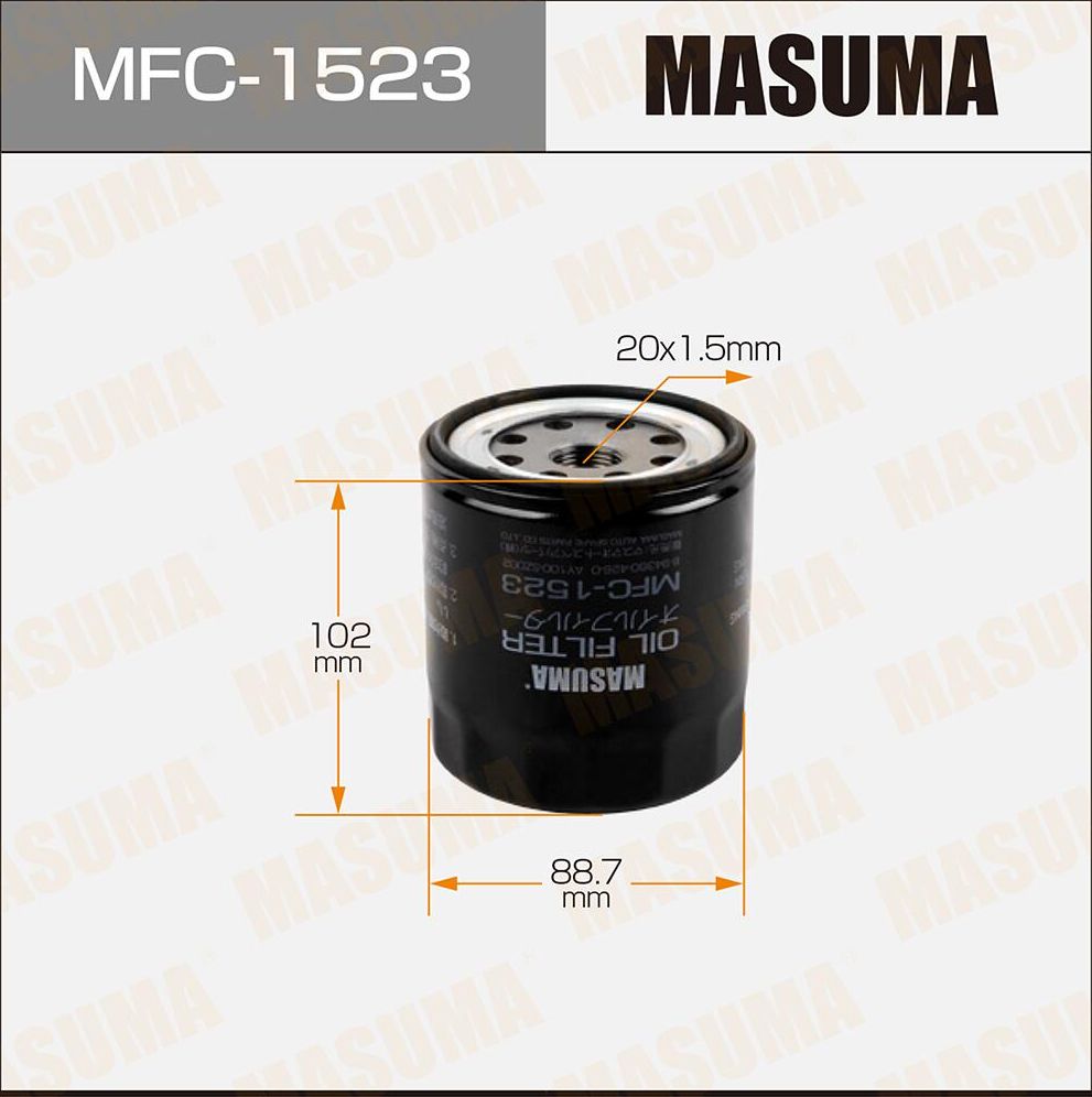 Масляный фильтр Masuma. Артикул MFC-1523