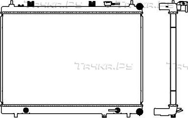 Радиатор охлаждения двигателя Sakura. Артикул 3341-8515