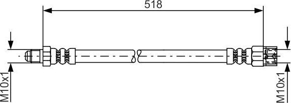 Тормозной шланг Bosch. Артикул 1 987 481 007