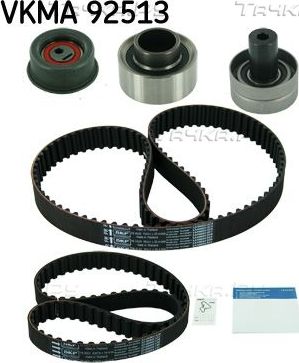 Ремень ГРМ с роликами (комплект) SKF для Nissan Sunny N14 1990-1995. Артикул VKMA 92513