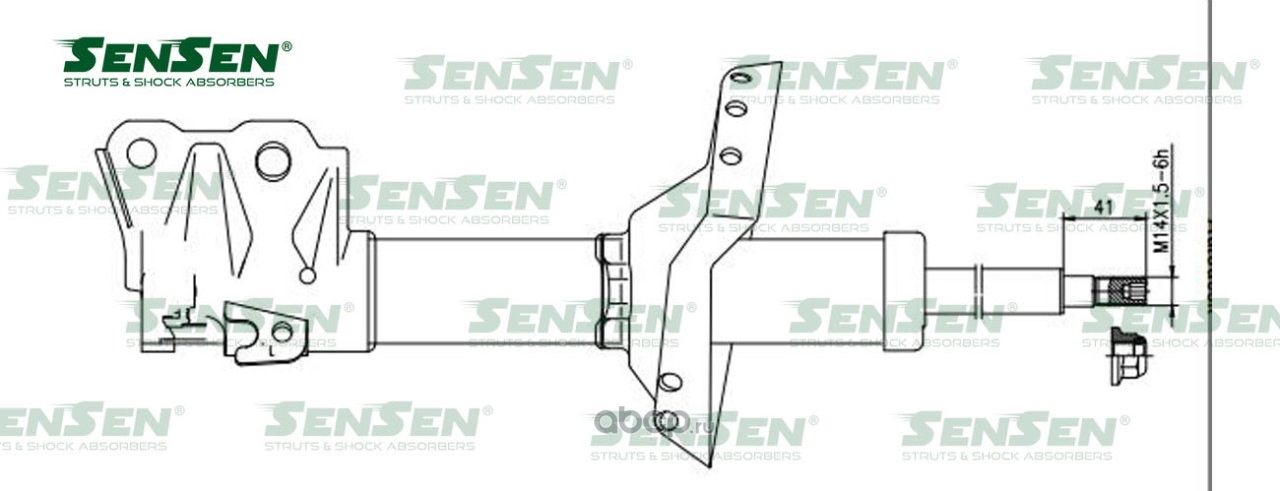 42142208 Амортизатор перед. лев. газ SUBARU FORESTER 11-13 2011-2013 (Sensen). Артикул 42142208