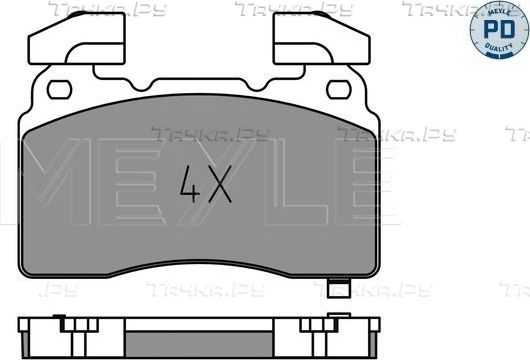 Тормозные колодки Meyle PD передние для Opel Insignia II 2017-2026. Артикул 025 259 1516/PD