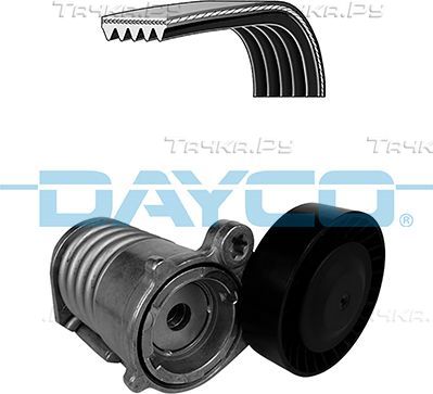 Приводной ремень поликлиновой с роликами (комплект) Dayco. Артикул KPV528