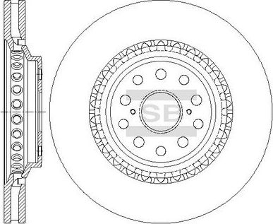 Тормозной диск Sangsin Hi-Q. Артикул SD4655