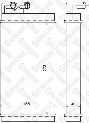 Радиатор отопителя (печки) Stellox. Артикул 10-35001-SX