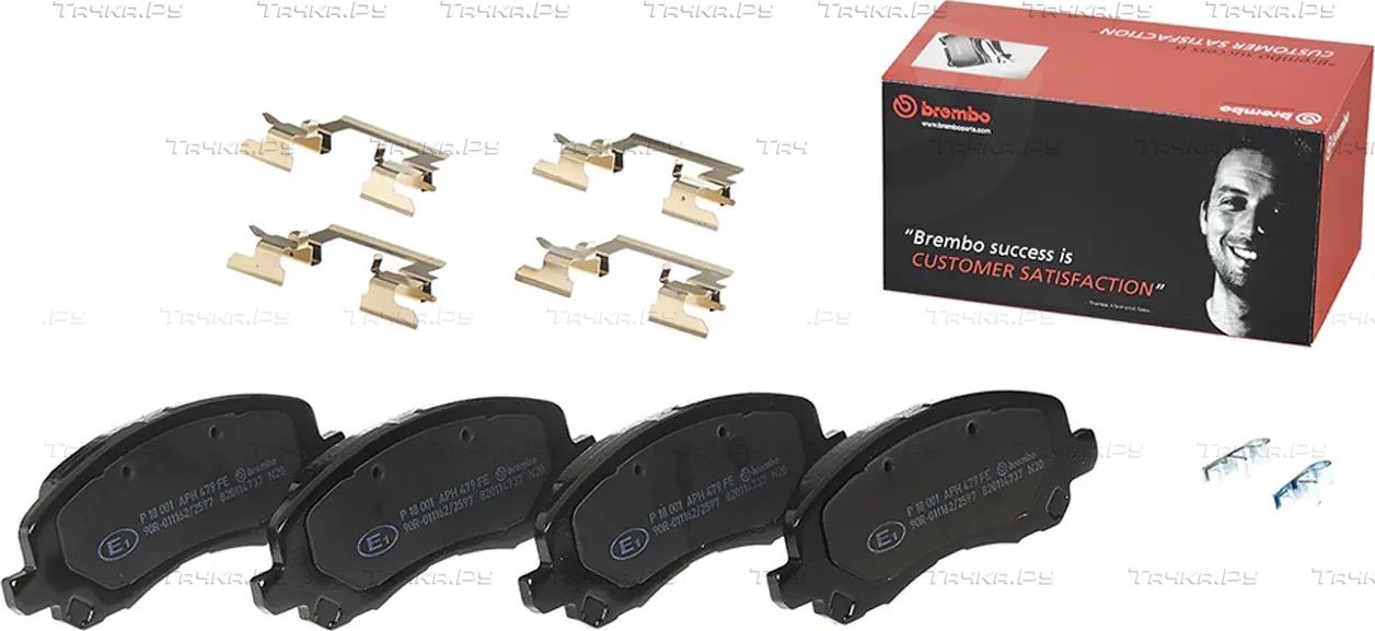 Тормозные колодки Brembo PRIME LINE передние для Chrysler Sebring III 2006-2010. Артикул P 18 001